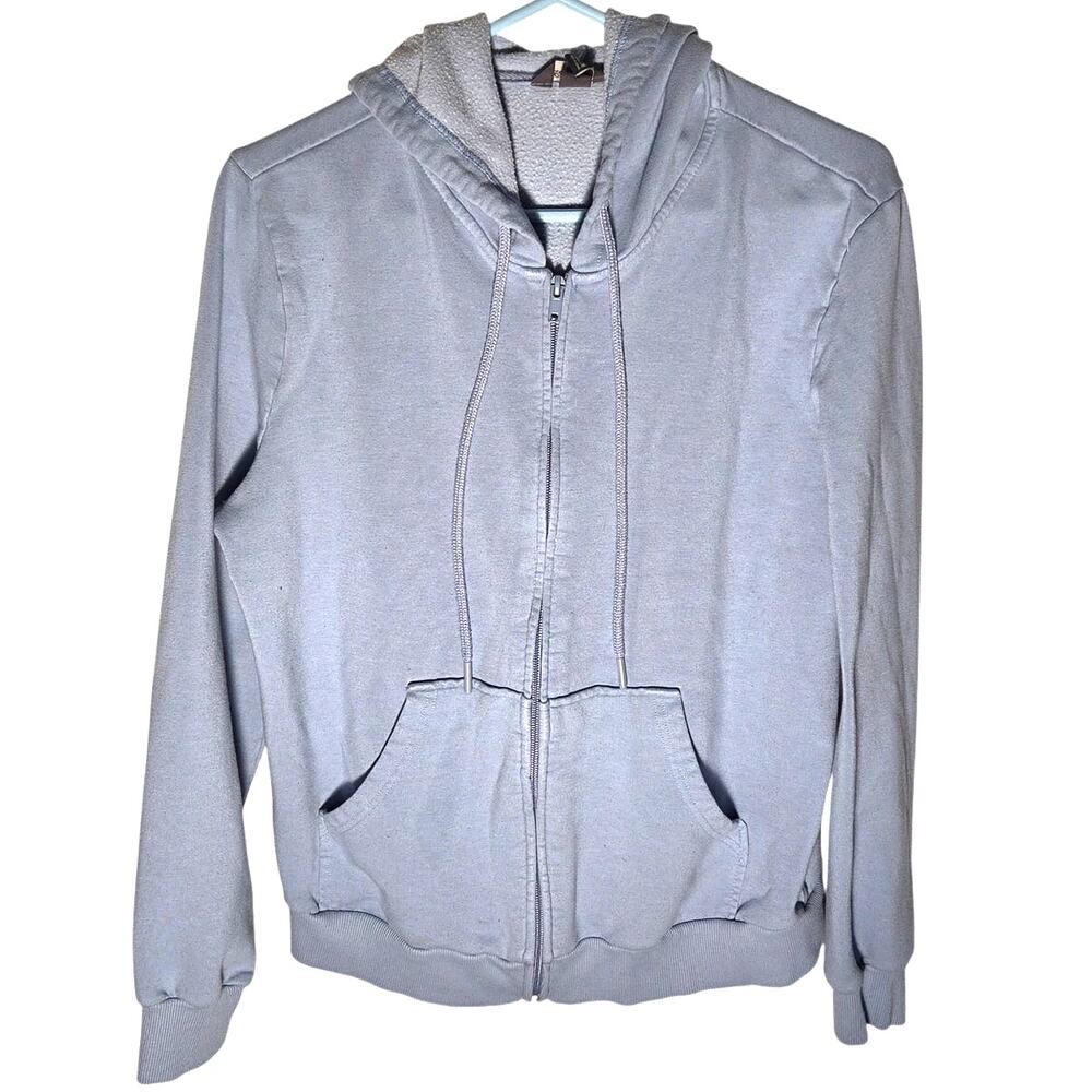Chic Eddie Bauer Sky Blue Women's Full Zip Hoodie - Medium